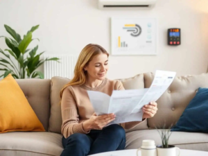 a boiler servicing customer