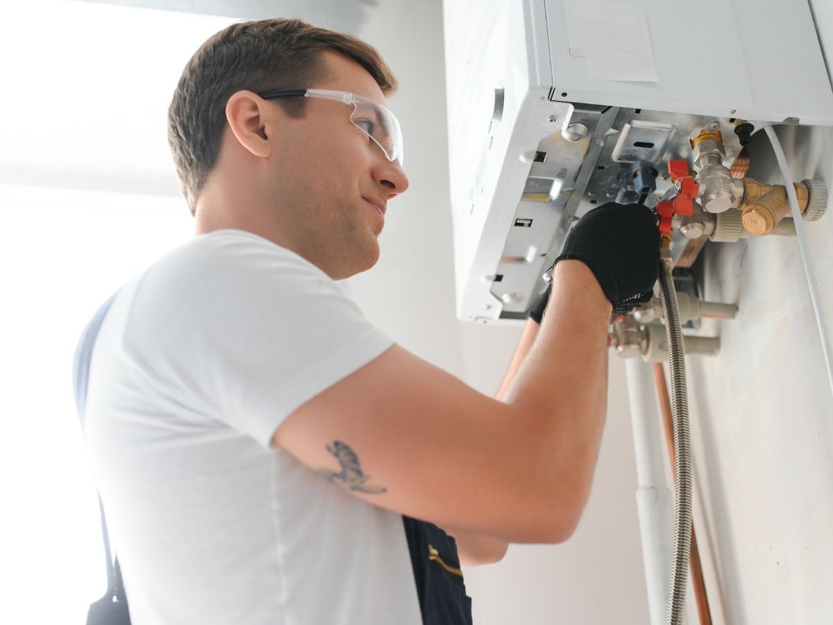 boiler condensate pipe leaking